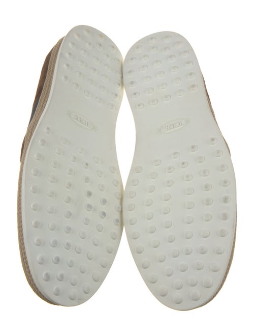 Tod's Suede Striped Espadrille Sneakers