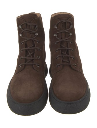 Tod's Suede Lace-Up Boots