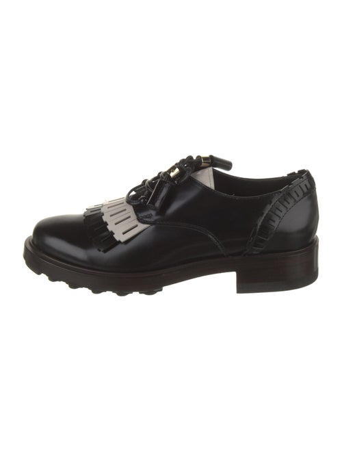 Tod's Patent Leather Lasercut Accents Oxfords