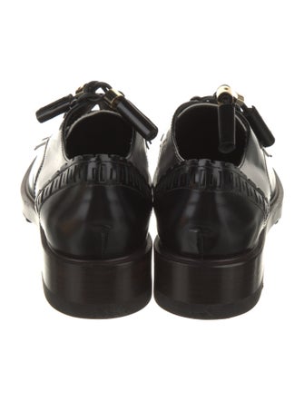 Tod's Patent Leather Lasercut Accents Oxfords