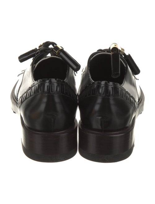 Tod's Patent Leather Lasercut Accents Oxfords