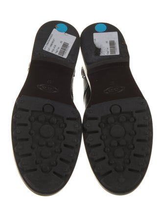 Tod's Patent Leather Lasercut Accents Oxfords