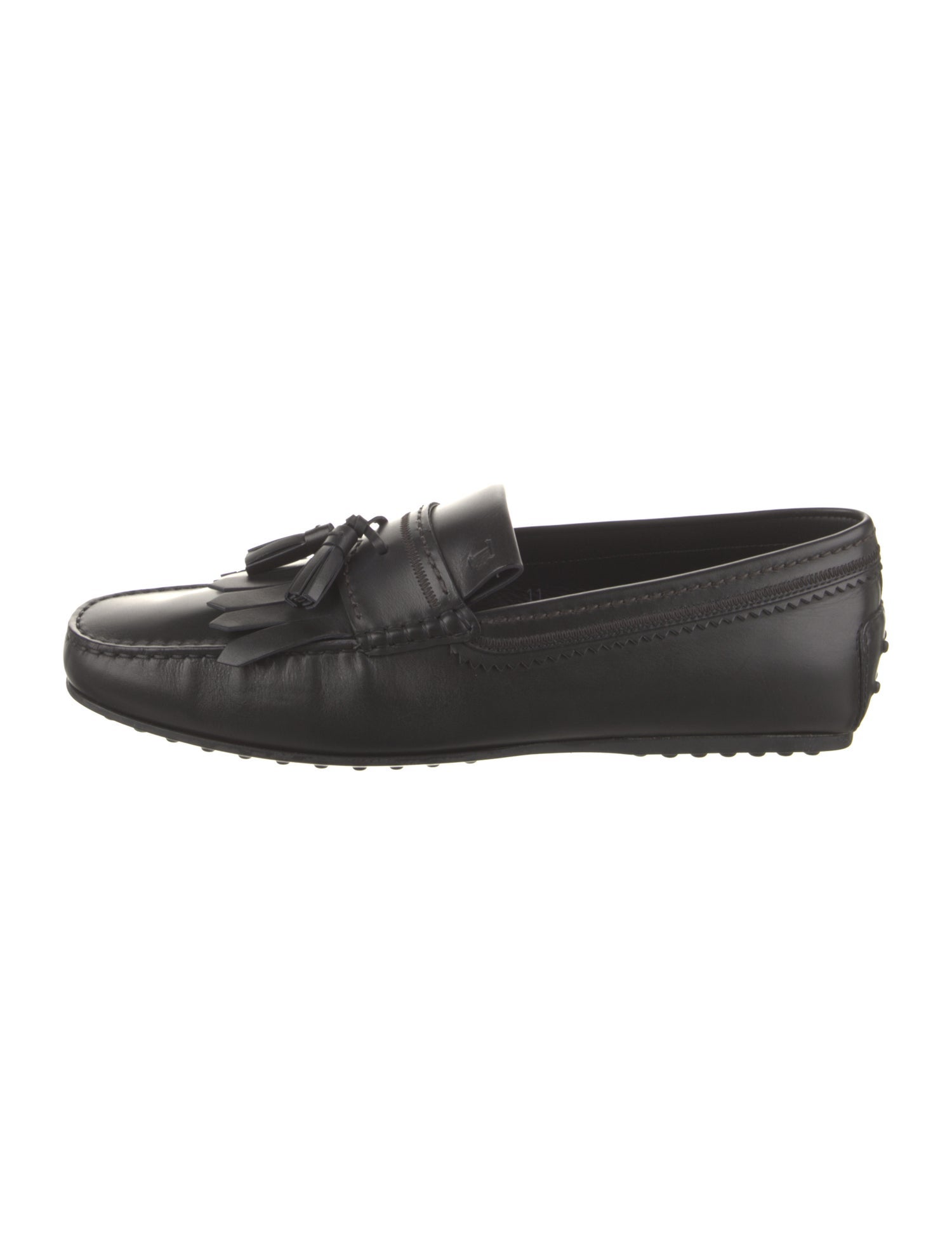 Tod's Leather Tassel Accents Drivers