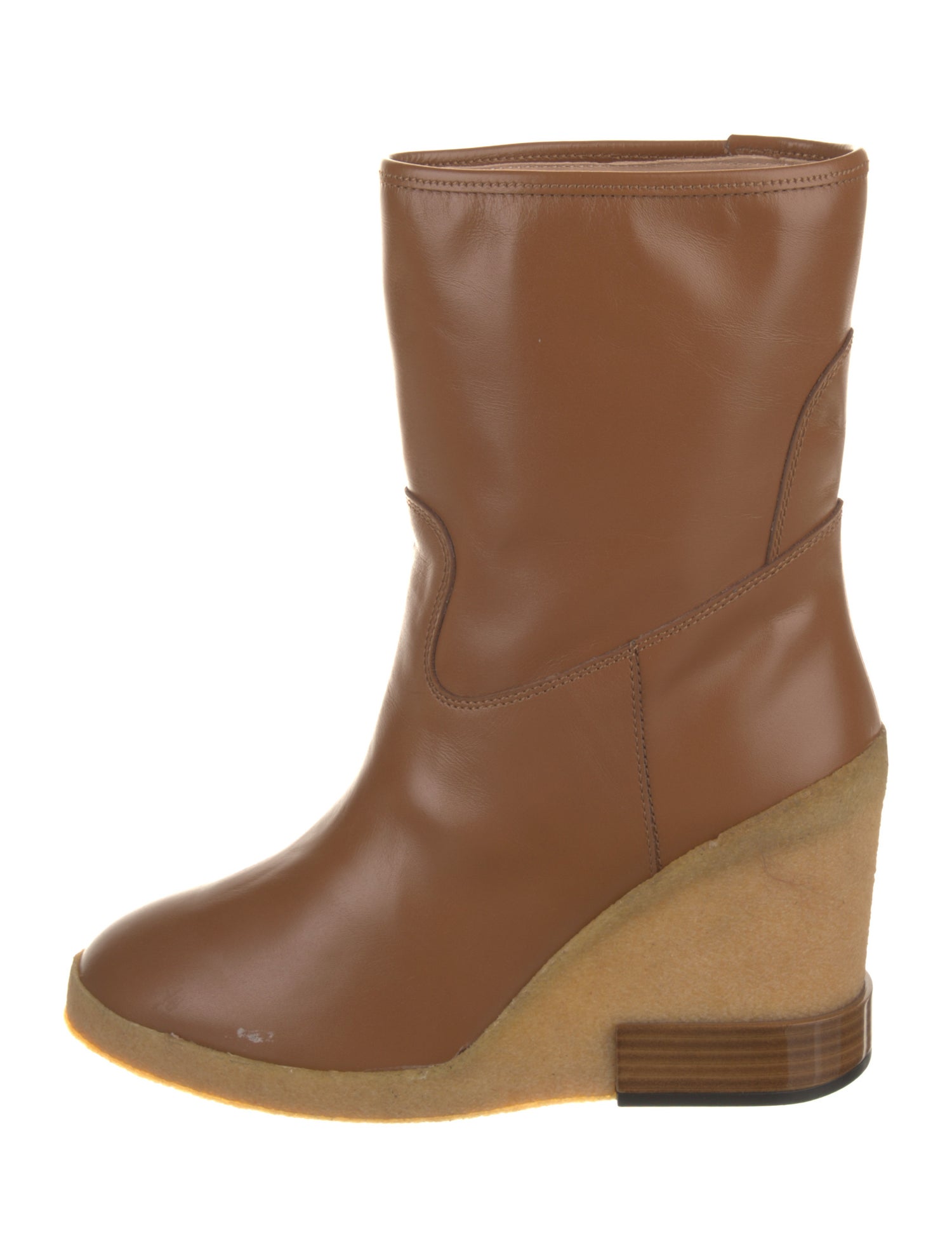 Tod's Leather Colorblock Pattern Boots