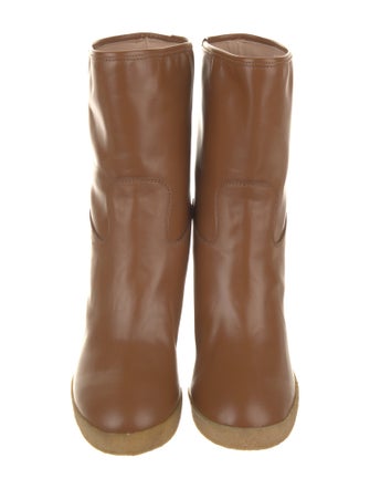 Tod's Leather Colorblock Pattern Boots