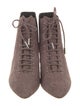 Tod's Suede Colorblock Pattern Lace-Up Boots