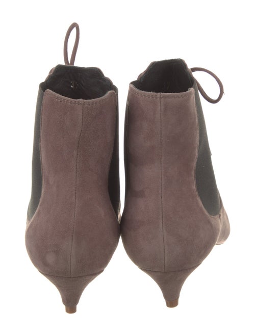 Tod's Suede Colorblock Pattern Lace-Up Boots