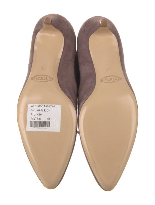 Tod's Suede Colorblock Pattern Lace-Up Boots