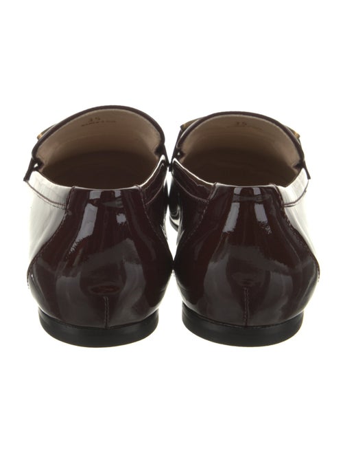 Tod's Patent Leather Chain-Link Accents Loafers