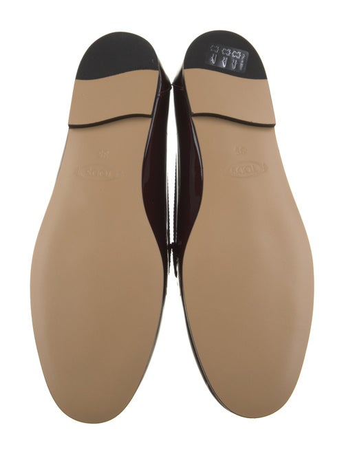 Tod's Patent Leather Chain-Link Accents Loafers