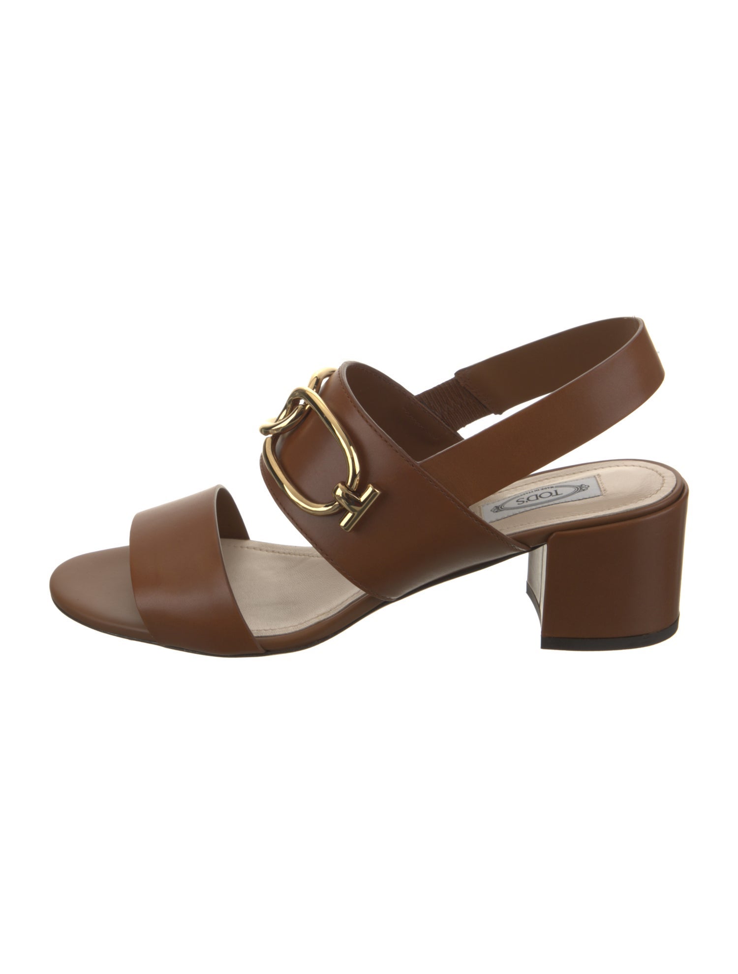 Tod's Leather Slingback Sandals