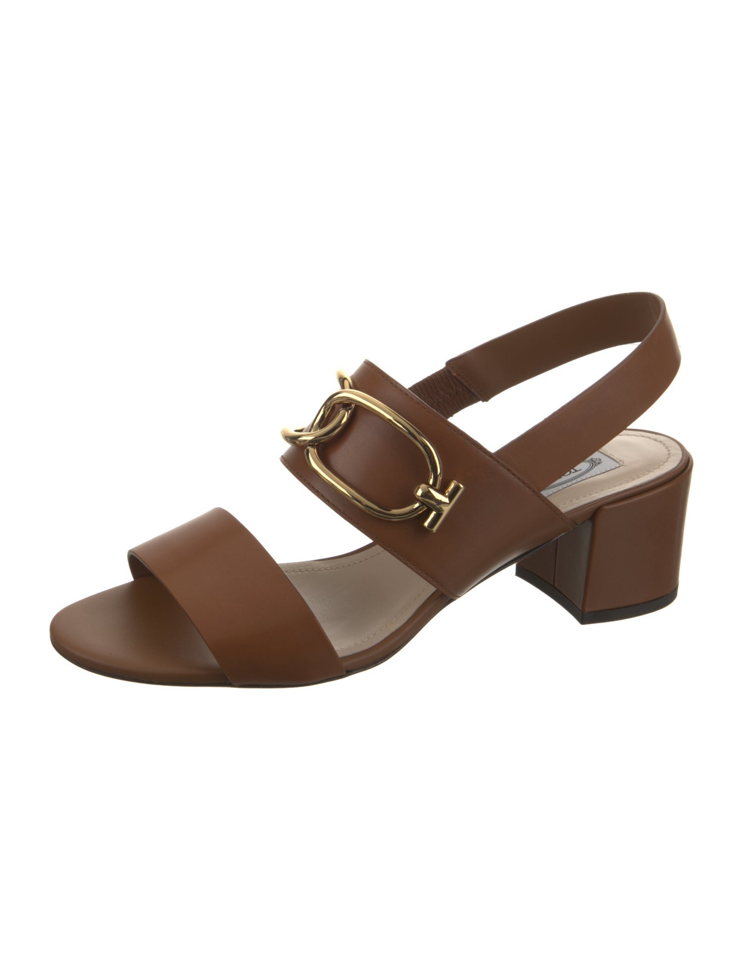 Tod's Leather Slingback Sandals