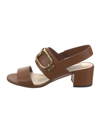 Tod's Leather Slingback Sandals