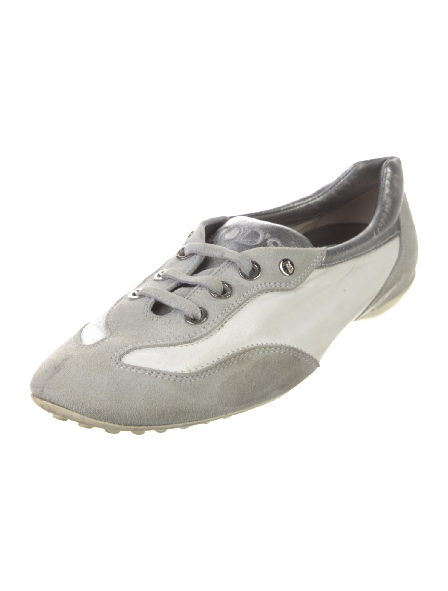 Tod's Leather Colorblock Pattern Sneakers