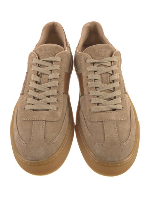 Tod's Suede Leather Trim Embellishment Sneakers