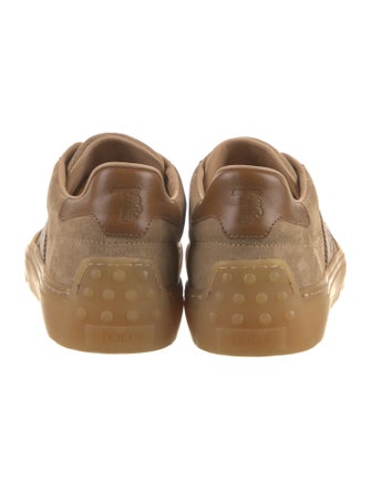 Tod's Suede Leather Trim Embellishment Sneakers