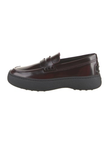 Tod's Loafers Patent Leather Boat Shoes UK 7 |