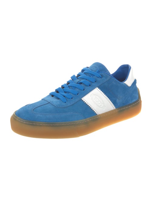 Tod's Suede Colorblock Pattern Sneakers