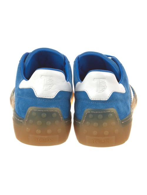 Tod's Suede Colorblock Pattern Sneakers
