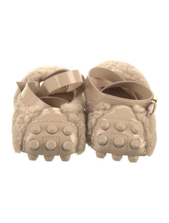 Tod's Shearling Slingback Flats