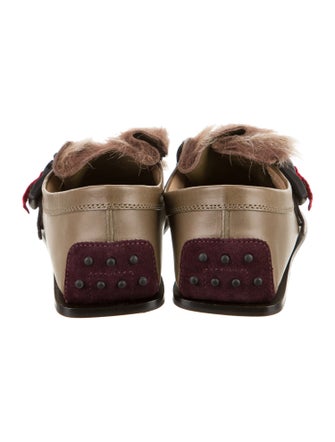 Tod's Leather Printed Mules