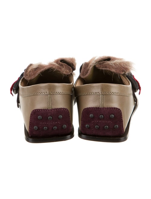 Tod's Leather Printed Mules