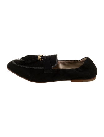 Tod's Suede Tassel Accents Loafers