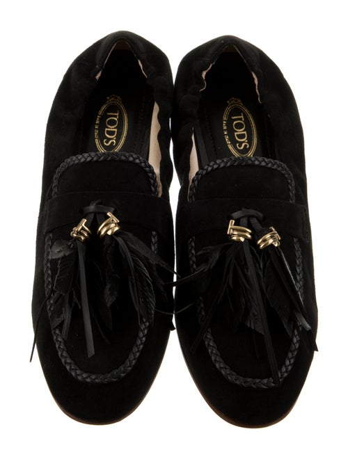 Tod's Suede Tassel Accents Loafers
