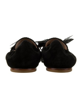 Tod's Suede Tassel Accents Loafers