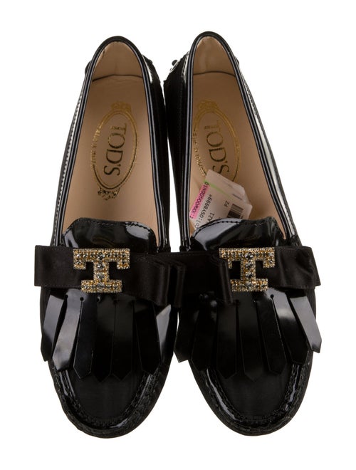 Tod's Nylon Crystal Embellishments Loafers