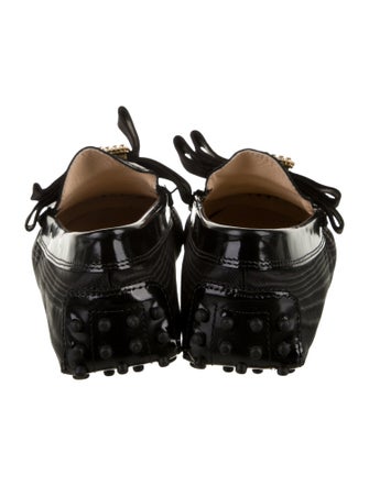 Tod's Nylon Crystal Embellishments Loafers