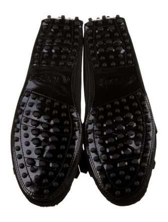 Tod's Nylon Crystal Embellishments Loafers