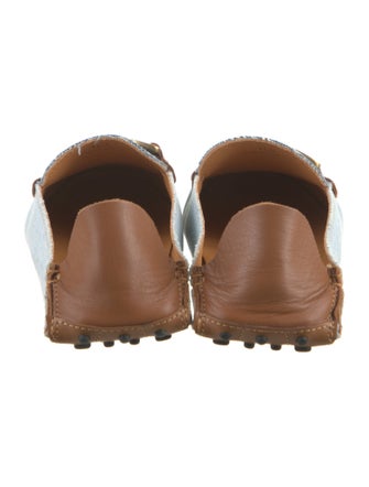 Tod's Denim Colorblock Pattern Loafers