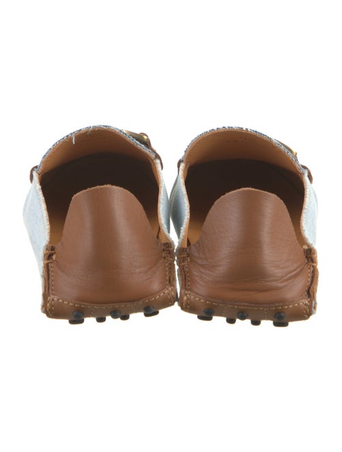 Tod's Denim Colorblock Pattern Loafers