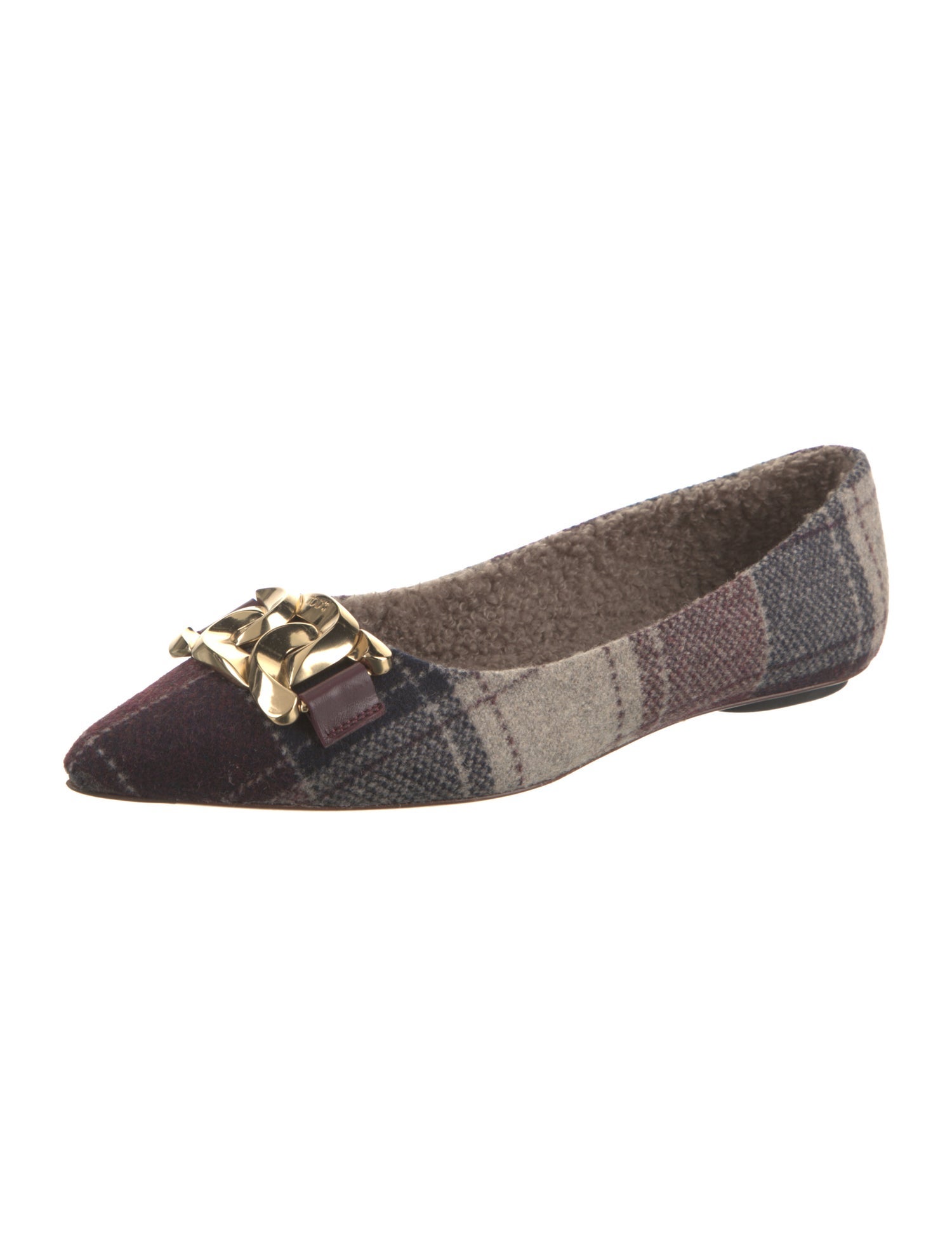 Tod's Wool Printed Ballet Flats