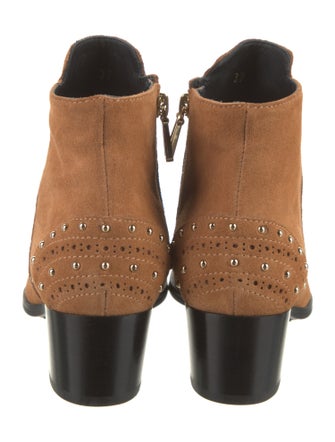 Tod's Suede Colorblock Pattern Chelsea Boots