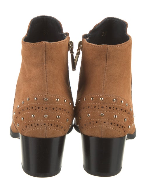 Tod's Suede Colorblock Pattern Chelsea Boots