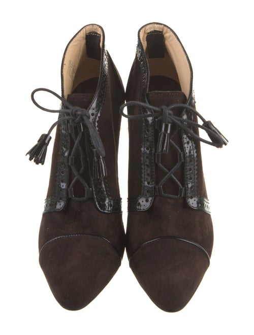 Tod's Suede Lasercut Accents Lace-Up Boots