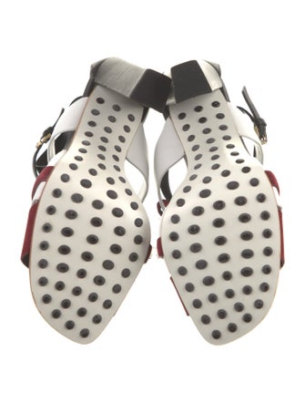 Tod's Suede Colorblock Pattern Sandals