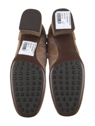 Tod's Suede Chain-Link Accents Boots