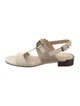 Tod's Leather T-Strap Sandals