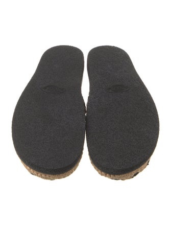 Tod's Raffia Colorblock Pattern Slingback Flats