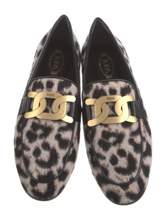 Tod's Animal Print Loafers