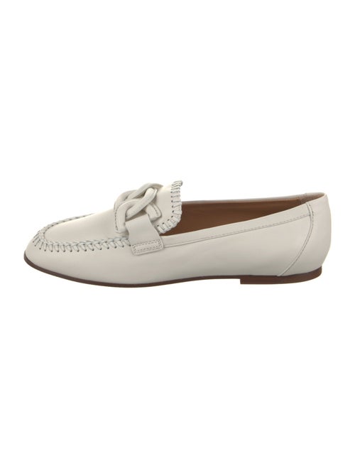 Tod's Leather Whipstitch Trim Loafers