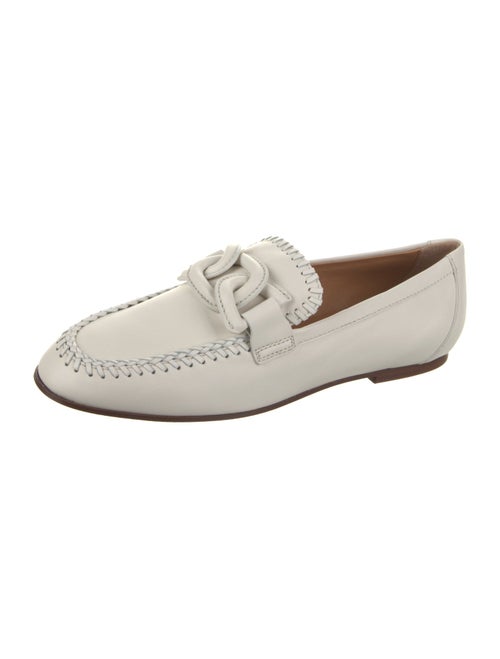 Tod's Leather Whipstitch Trim Loafers