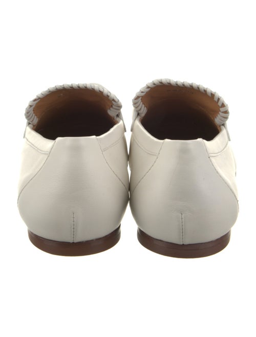 Tod's Leather Whipstitch Trim Loafers