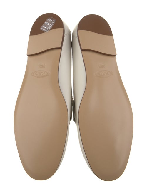 Tod's Leather Whipstitch Trim Loafers