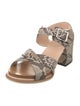 Tod's Python Animal Print Sandals