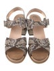 Tod's Python Animal Print Sandals