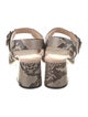 Tod's Python Animal Print Sandals